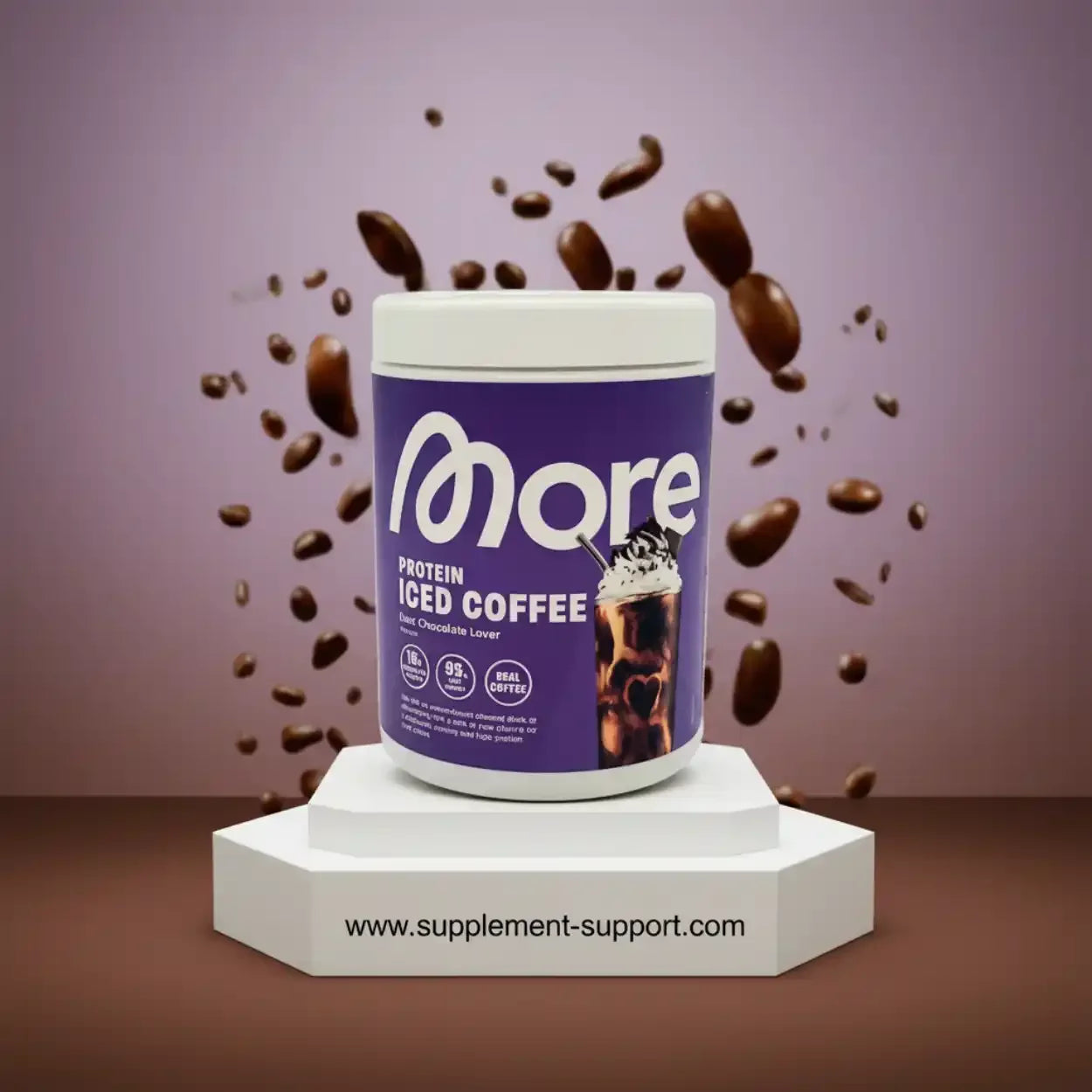 MORE PROTEIN ICED COFFEE, 300g - Supplement-Support.com