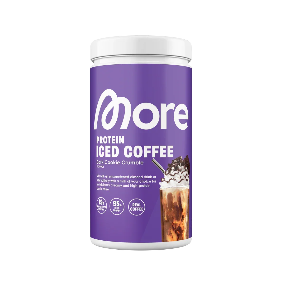 More Protein Iced Coffee in der Geschmacksrichtung Dark Cookie Crumble