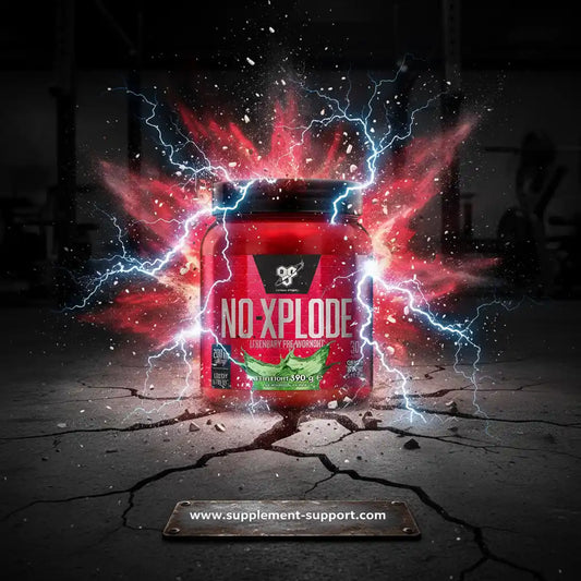 NO-XPLODE Pre-Workout Supplement Dose mit dramatischem Blitz- und Explosionseffekt