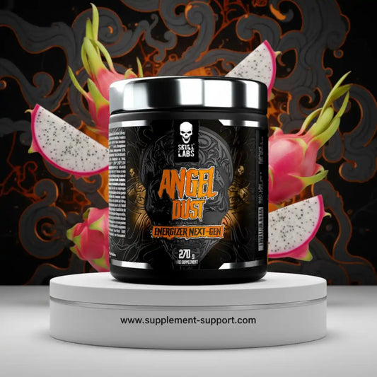 Skull Labs Angel Dust Pre-Workout Pulver vor Drachenfrucht, Fitness Supplement, 270g Dose