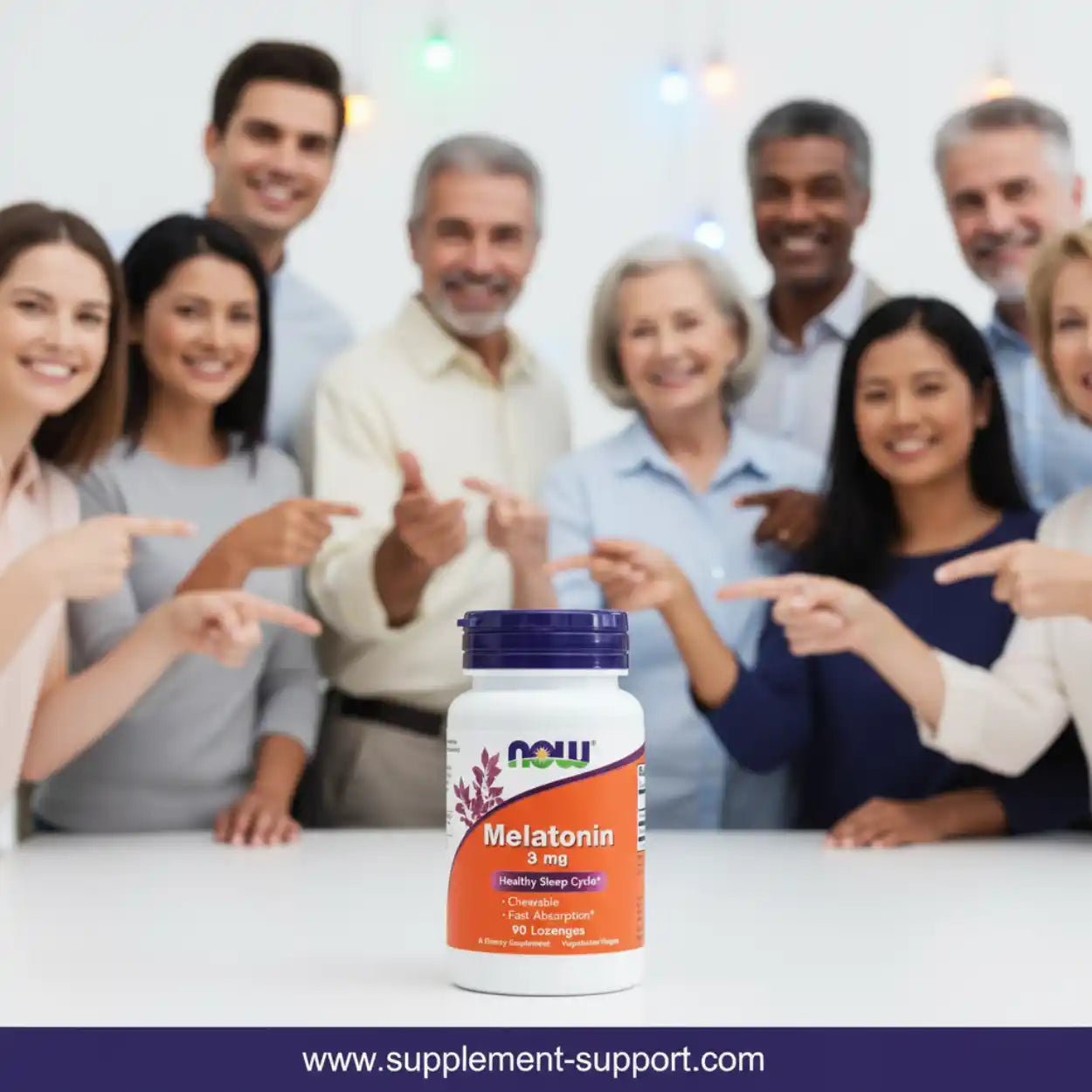 Now Foods, Sleep Support 3 mg, 90 Lutschtabletten - Supplement-Support.com