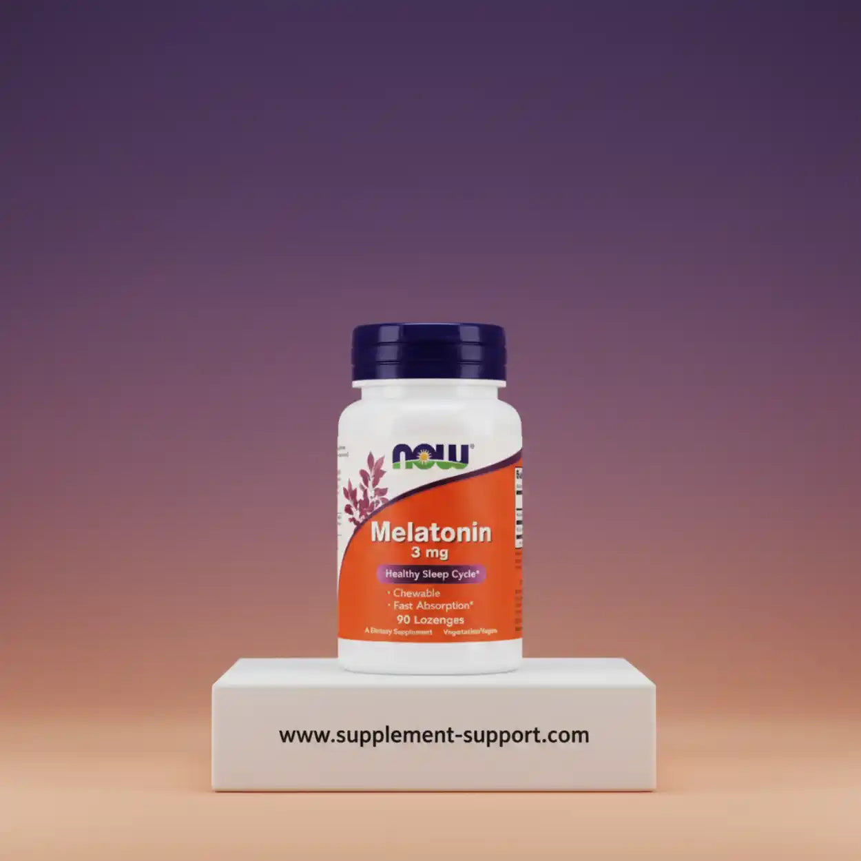 Now Foods, Sleep Support 3 mg, 90 Lutschtabletten - Supplement-Support.com