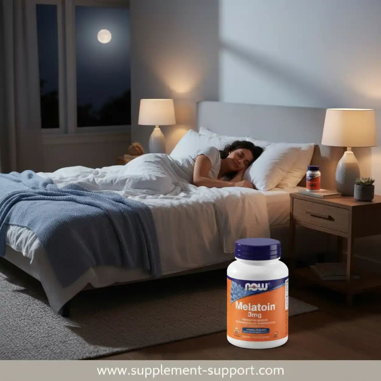 Now Foods, Sleep Support 3 mg, 90 Lutschtabletten - Supplement-Support.com