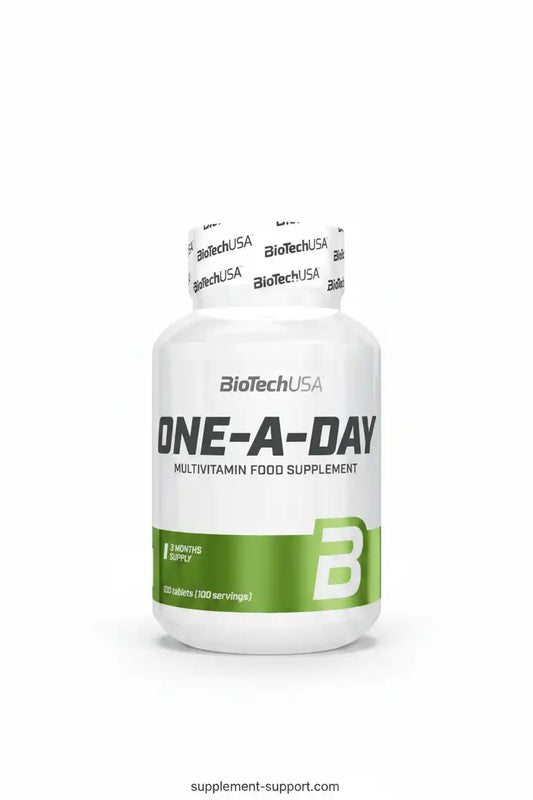 BioTechUSA One-A-Day Multivitamin Nahrungsergänzung, 100 Tabletten für 3 Monate, ideal für Sportler und Fitness