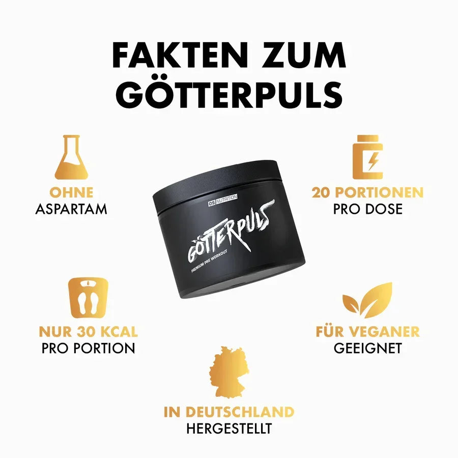 OS Nutrition Götterpuls Pre Workout Booster 308g - Supplement-Support.com