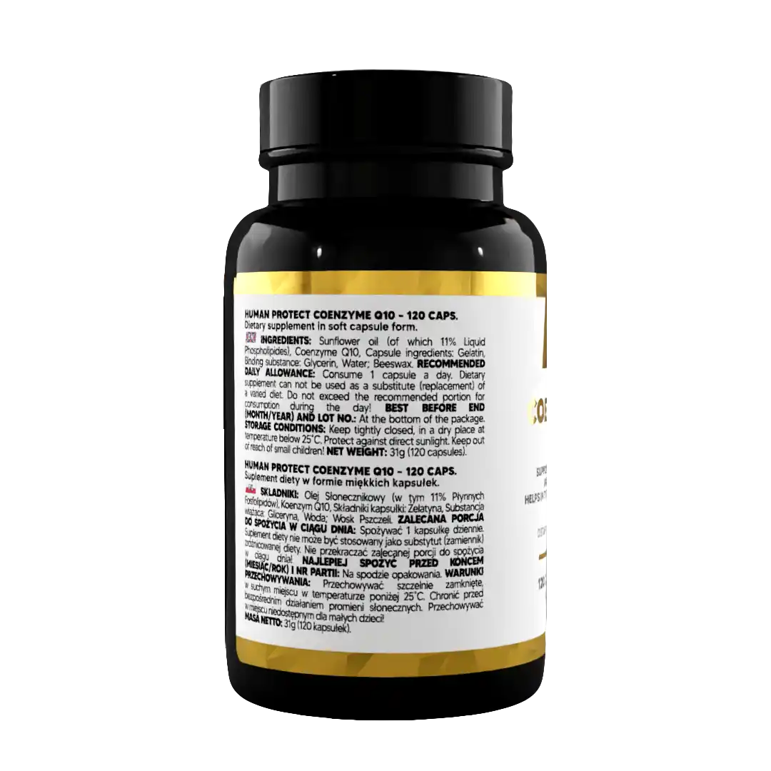 Coenzym Q10 Kapseln – Nahrungsergänzung für Energie & Herzgesundheit, 120 Softgels