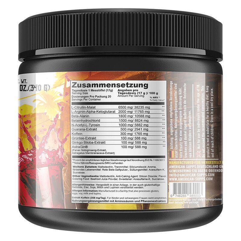 Radical Riot V3 Hardcore Version Pre Workout 340g - Supplement-Support.com