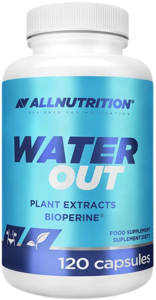 AllNutrition Water Out mit Pflanzenextrakten & Bioperine, 120 Kapseln – Nahrungsergänzung für Sportler