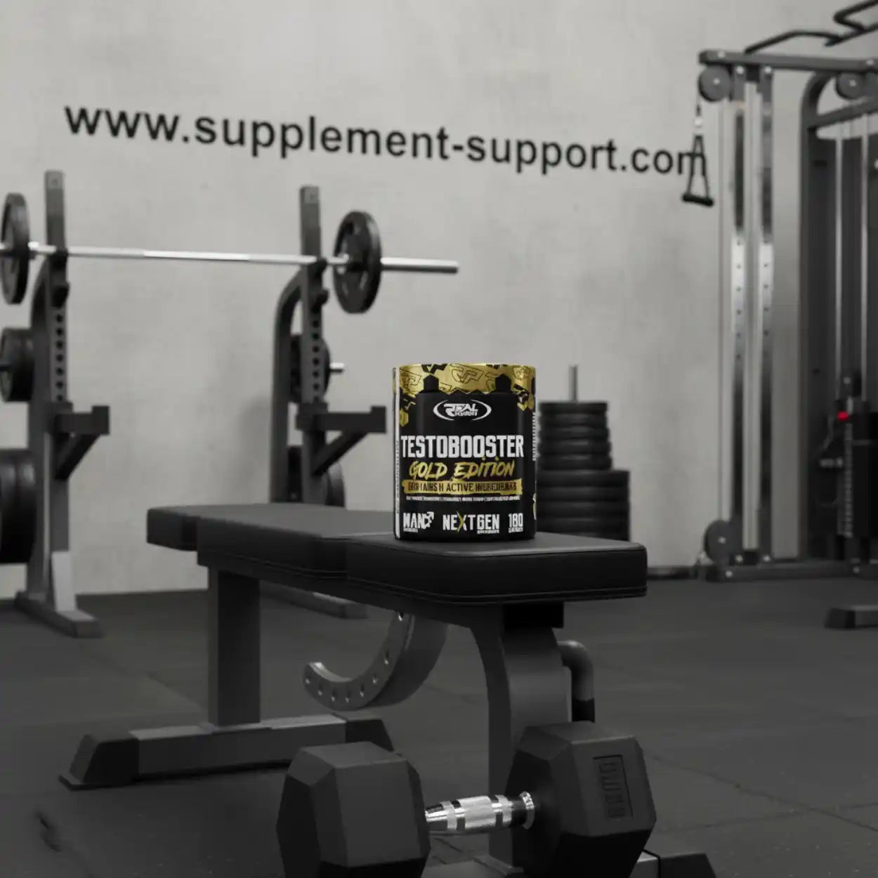 REAL PHARM® TESTO BOOSTER Gold Edition 180 Kapseln - Supplement-Support.com
