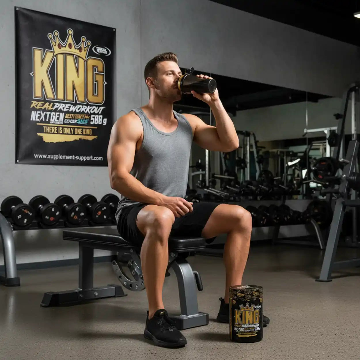 REAL PHARM® KING Pre Workout 500g - Supplement-Support.com