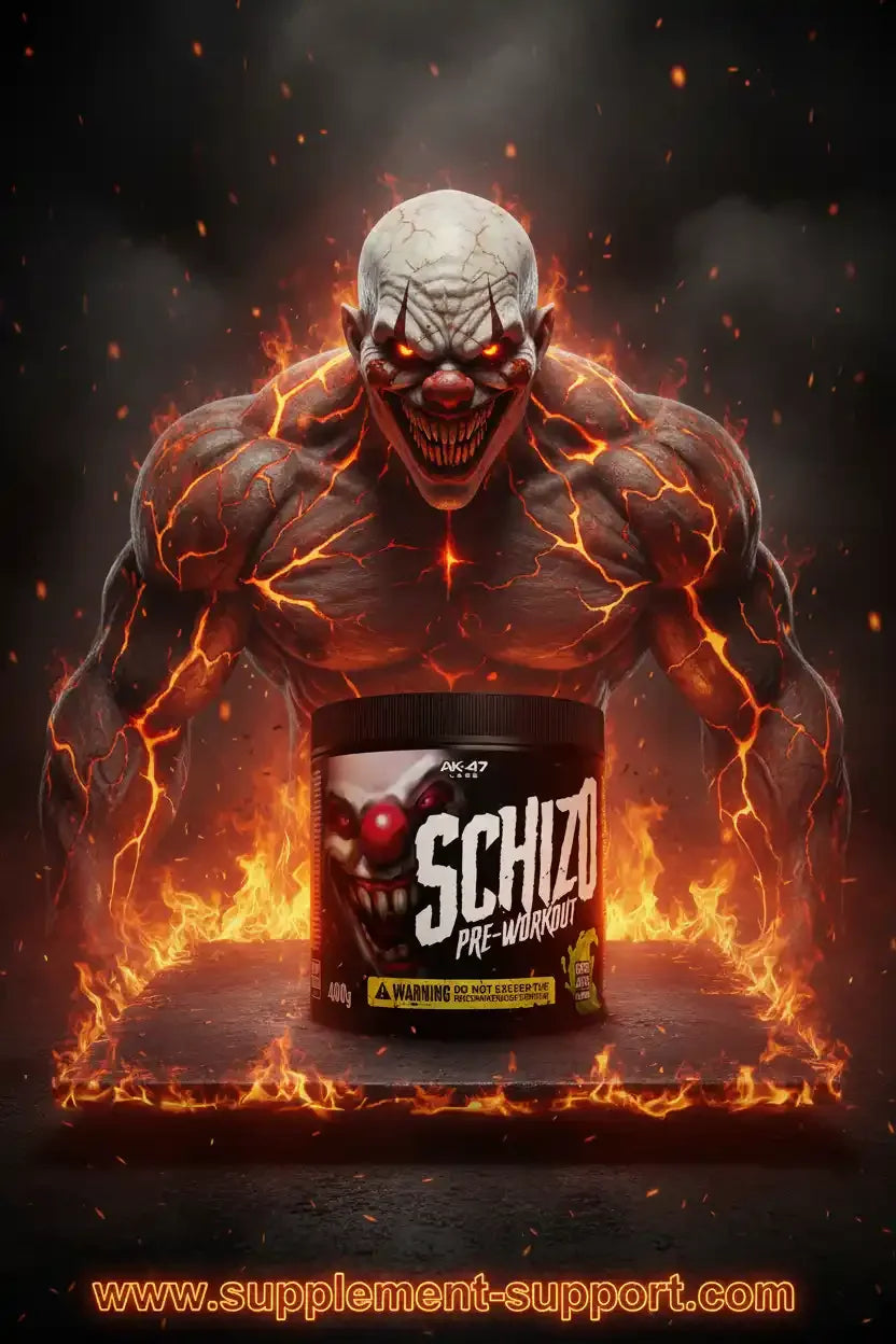 Schizo Pre-Workout von AK-47 – intensives Training mit Energie-Booster für Fitness und Sport