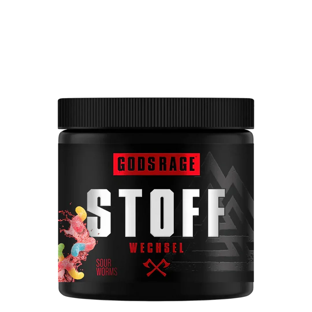 Gods Rage Stoff Wechsel Sour Worms – Energie-Booster für Sportler mit sauren Gummibärchen-Geschmack