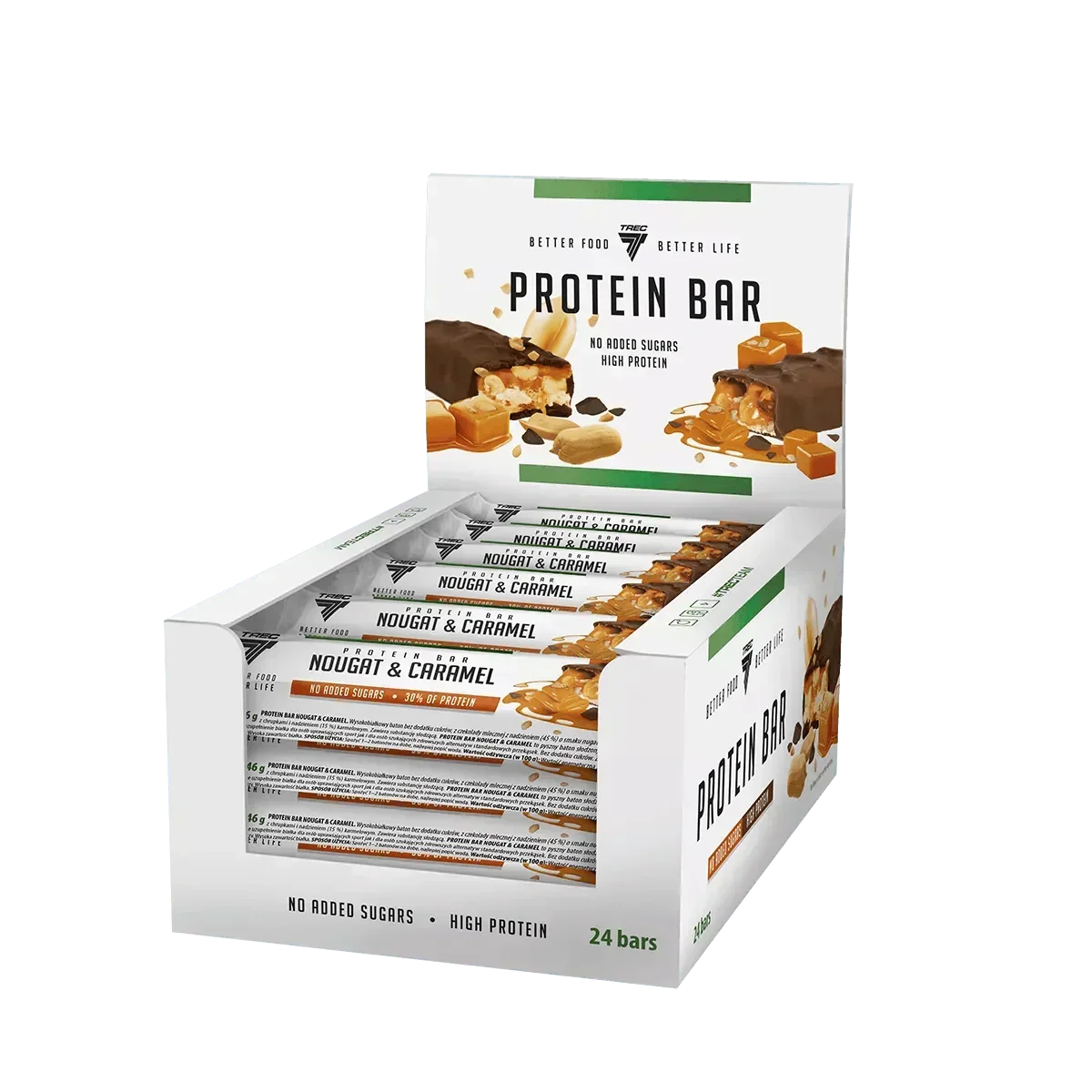 Trec Nutrition High Protein Bar 24x46g-49g - - Supplement-Support.com