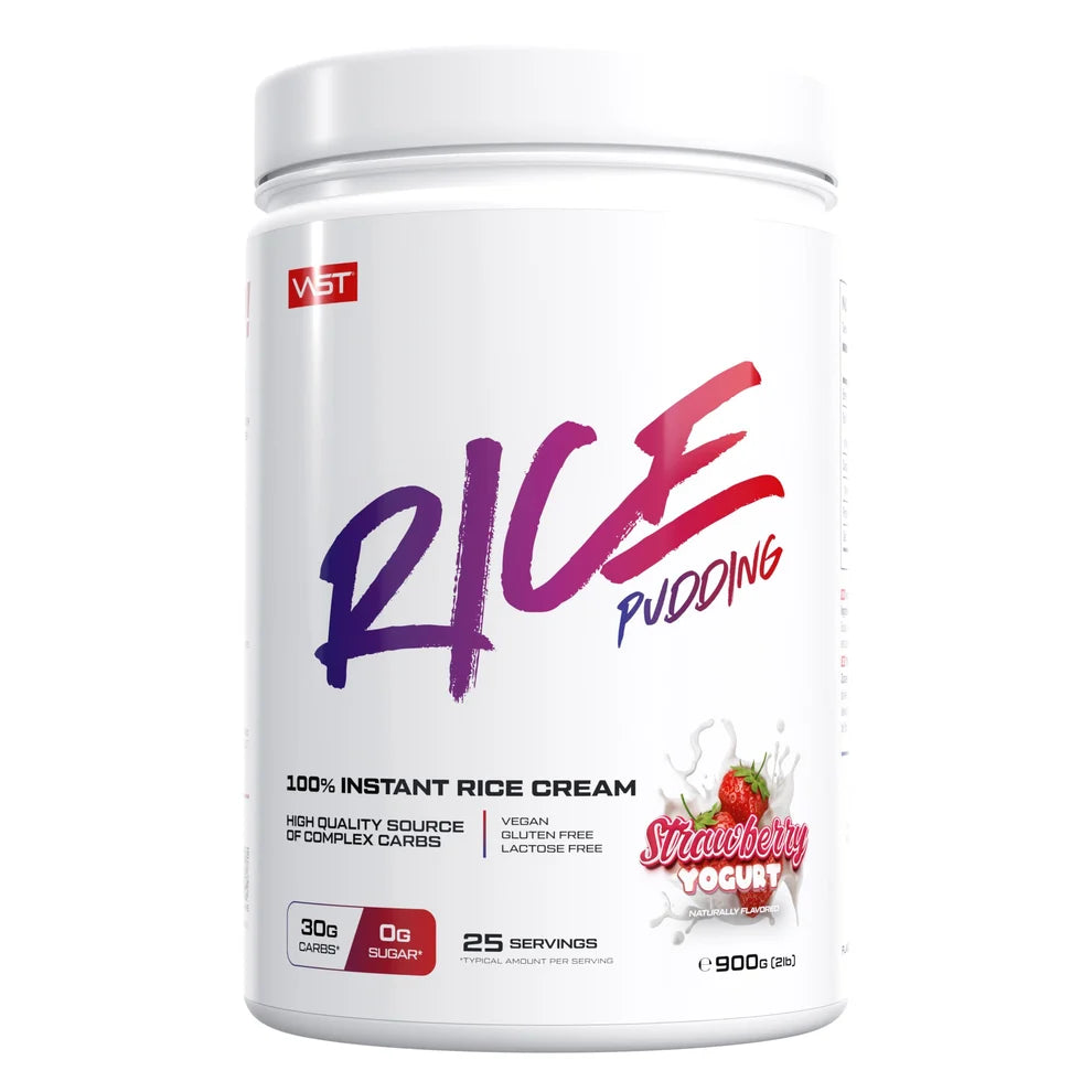 VAST® Instant Rice Pudding Complex Carbs in Strawberry Yogurt Geschmack, 900g Dose