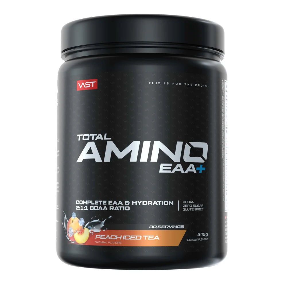 VAST® Total Amino EAA+ Hydration Nahrungsergänzung im Geschmack Peach Iced Tea, 345g Dose
