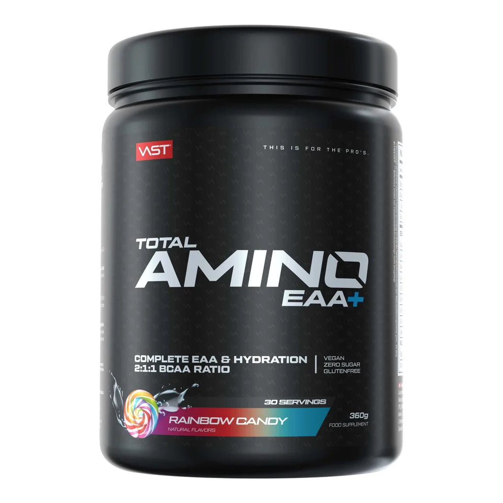 VAST® Total Amino EAA+ Hydration Nahrungsergänzung im Geschmack Rainbow Candy, 360g Dose