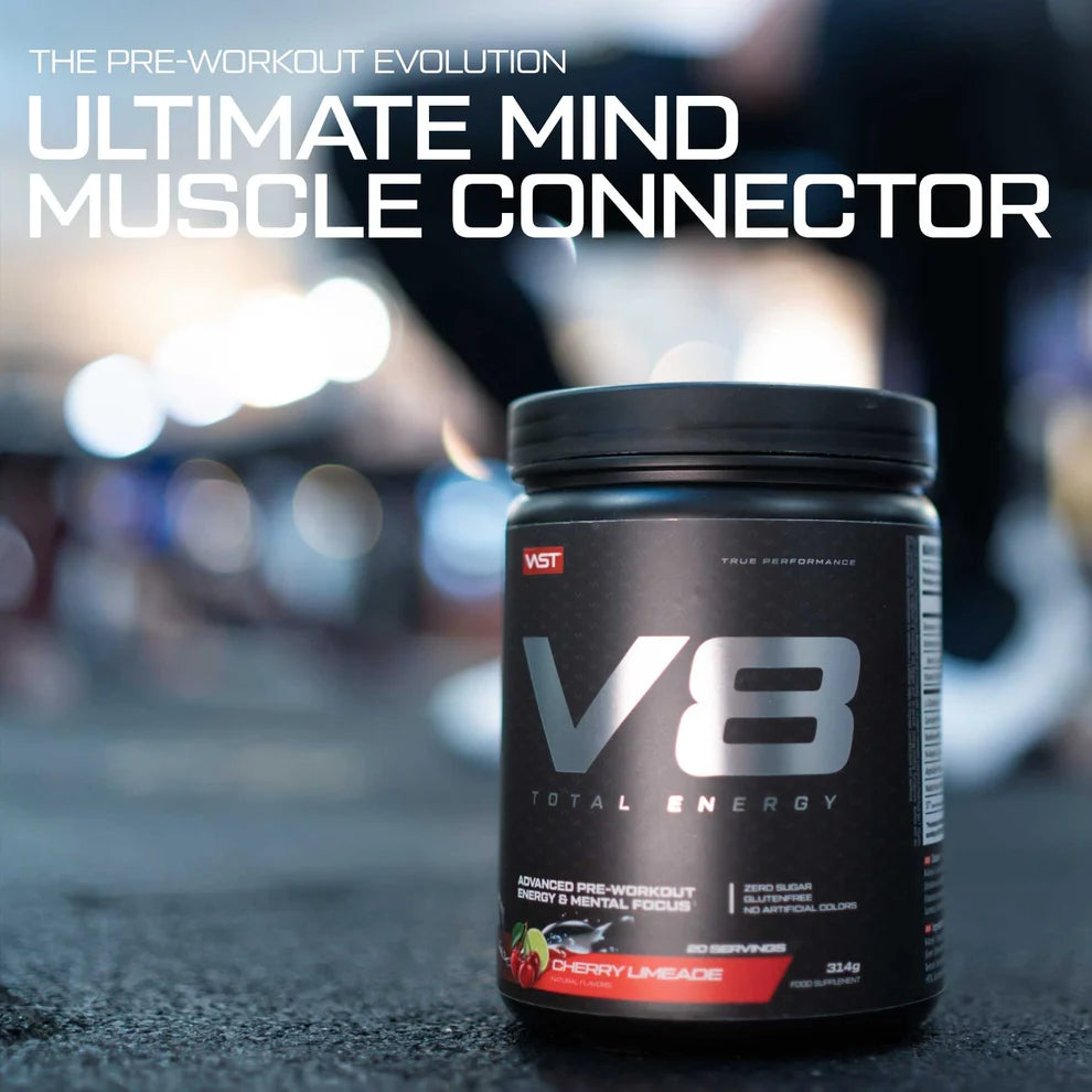 VAST® V8 Total Energy Pre-Workout Supplement im Geschmack Cherry Limeade