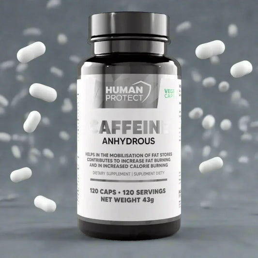 Wasserfreies Koffein, 120 Kapseln. - Supplement-Support.com