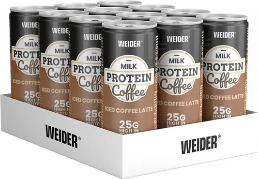 Weider Protein Coffee,12x250 ml Dose (inkl. Pfand), Iced Coffe Latte - Supplement-Support.com