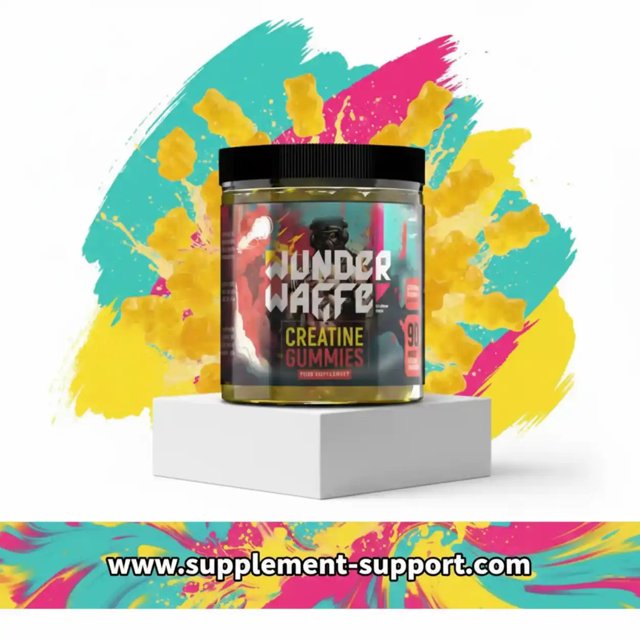 Wunderwaffe® CREATINE GUMMIES 90Stück Lemon - Supplement-Support.com
