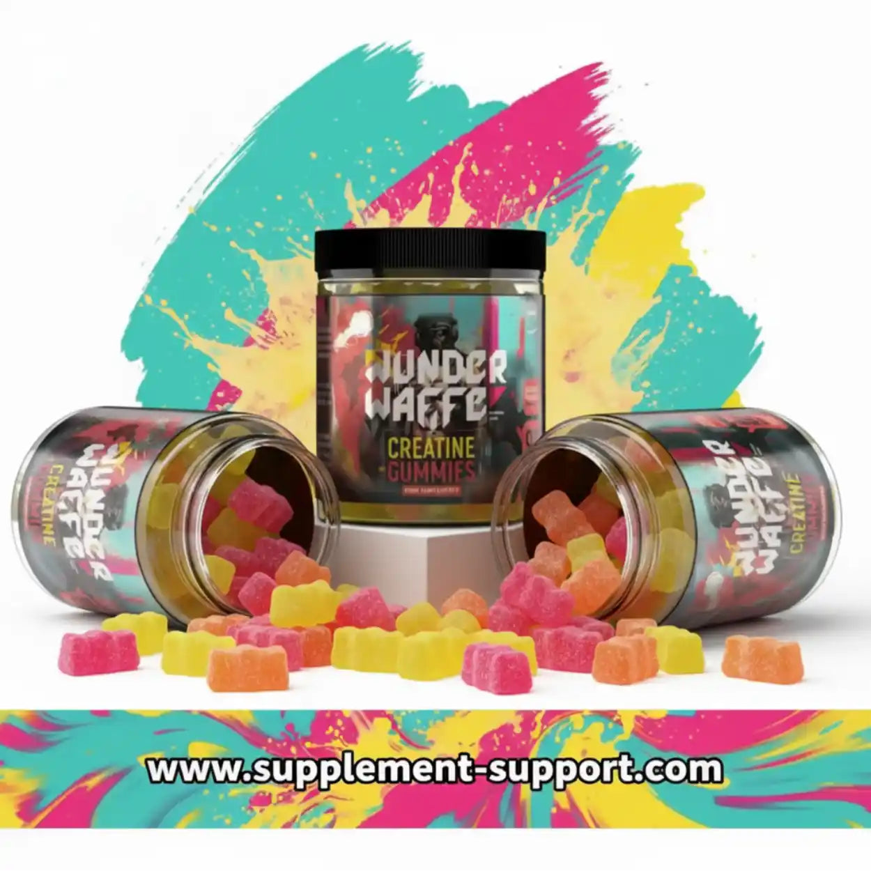 Wunderwaffe® CREATINE GUMMIES 90Stück Lemon - Supplement-Support.com