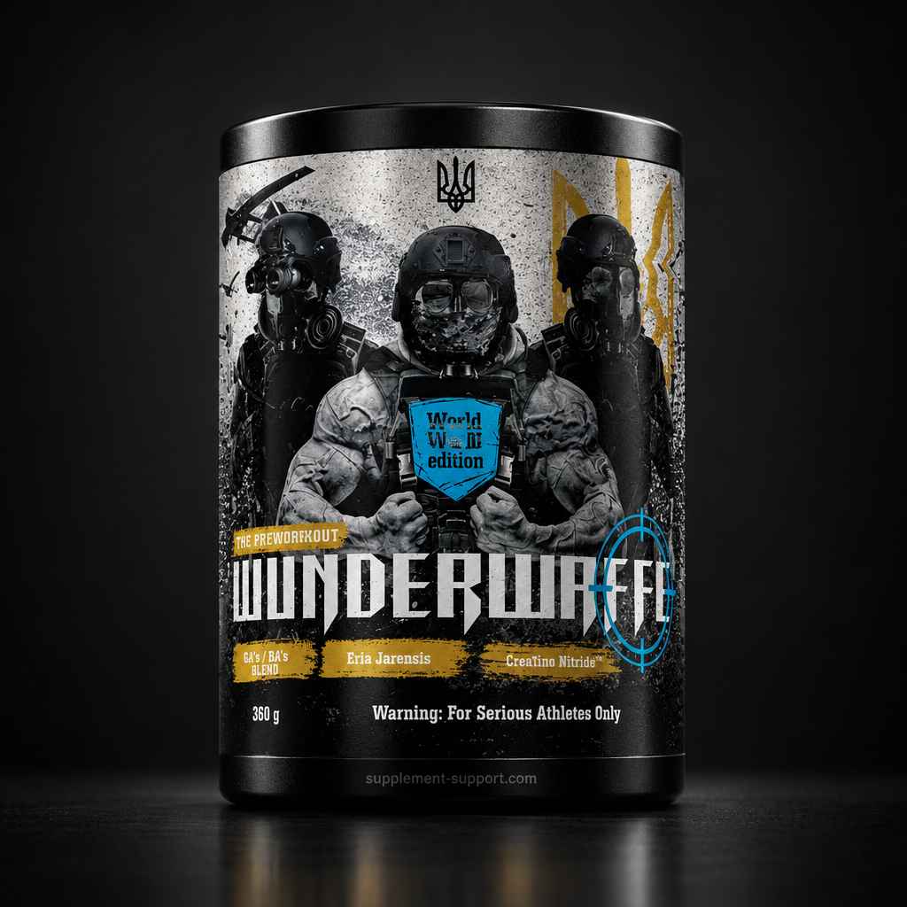 Wunderwaffe Labs WWIII Limited Edition Pre-Workout Booster 360g Dose mit Soldaten-Design