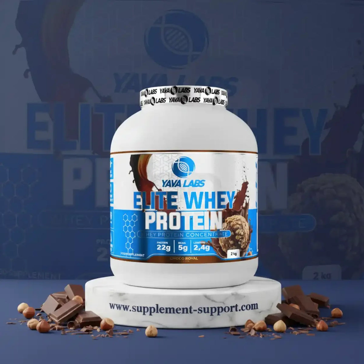 Yava Labs Elite Whey Protein Konzentrat Choco Royal für Sportler