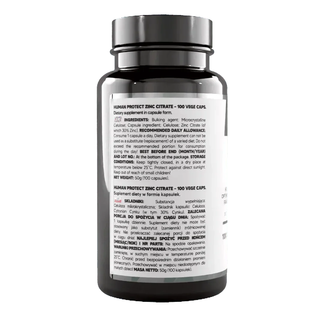 Zink Citrat 100 Kapseln 50mg - Supplement-Support.com